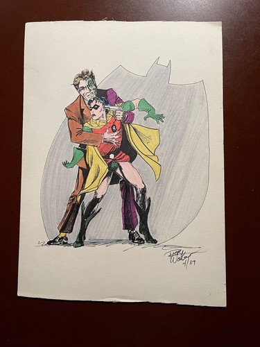 Batman original comic art - art, by