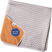 TotsAhoy! Non Slip Splash Mat for Under Highchair Floor Protector – Washable