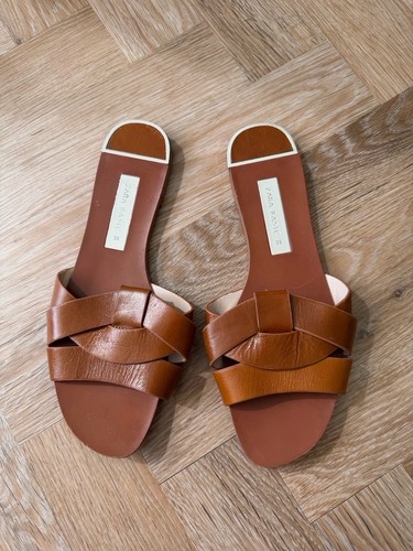 Zara brown summer leather - zara,