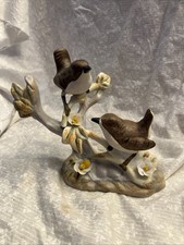 bird figurine. Chickadees. On