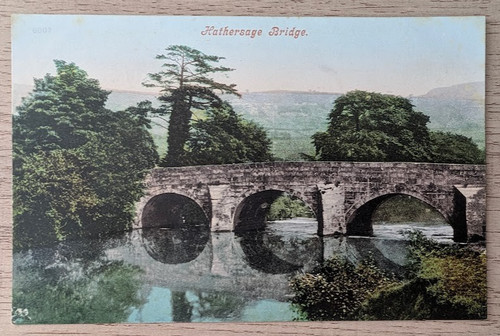 Vintage postcard hathersage - vintage, postcard,