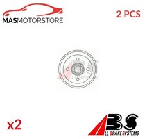 BRAKE DRUM PAIR SET REAR ABS