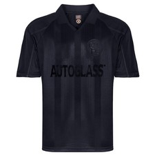 Chelsea 1998 Black Out Retro Football Shirt 100% POLYESTER Men's
