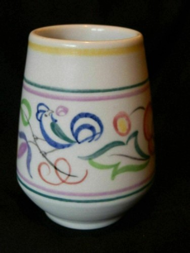 Poole pottery blue bird - pottery, vase
