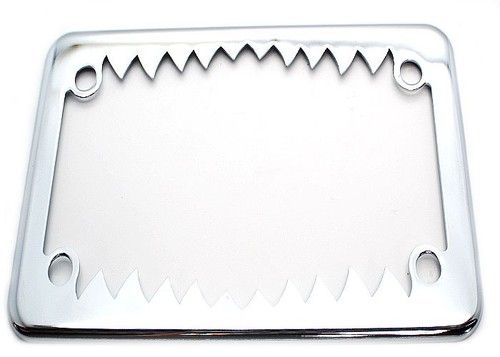 Chrome teeth license - "teeth", plate