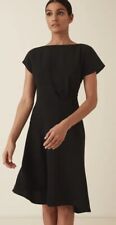 Reiss Victoria Capped Sleeve Dress, Black - Size 10