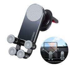 Auto Gravity Metal Car Air Vent Phone Holder Stand Case Black for Samsung iphone