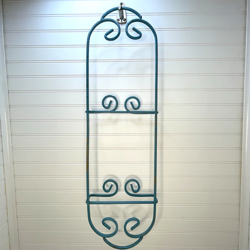Tier metal wall hanging teal - 2-tier,
