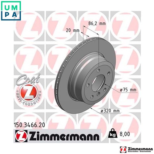 Brake disc 150 - 2x, 150.3466.20