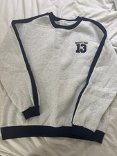 grey white fox sweater size large