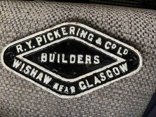 Original railway wagon - original, plate