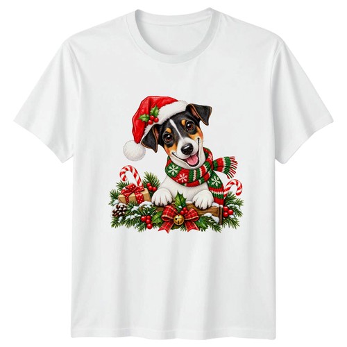 Cute jack russell - cute, christmas