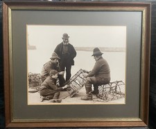 Vintage Framed Photograph Boat