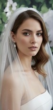 Veil White Elegant Corded Edge
