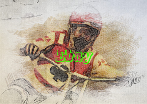 Speedway ivan mauger canvas - mauger,