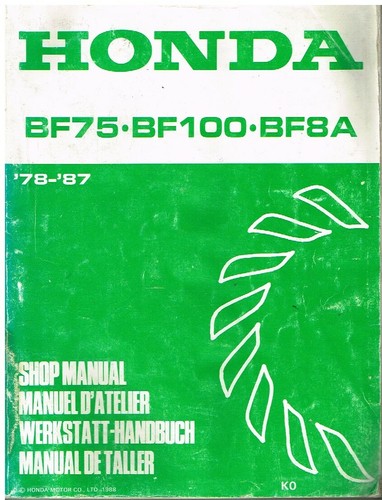 Honda bf75 bf100 bf8a - bf75,