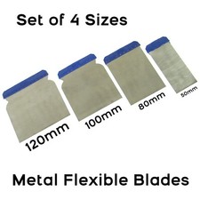 4 x Filling Knives Metal Putty
