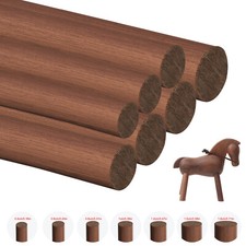 8 Sizes Walnut Wooden Dowel