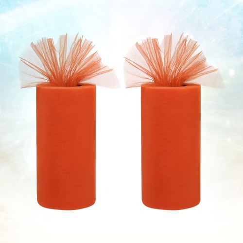 Rolls orange tulle - rolls,