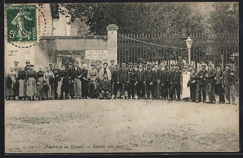 Old postcard ripault - postcard,