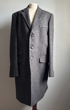 M&S LONG TWEED coat 100% pure