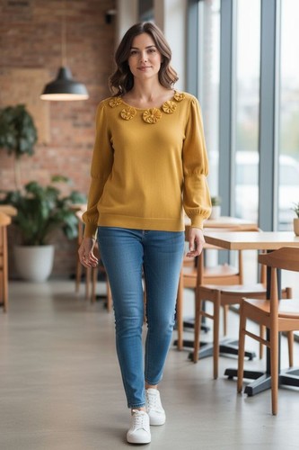 Women kenzo sweater mustard - sweater,