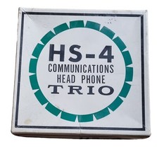 1960's  HS-4 Communications Head Phone And BM -3 Crystal Microphone both in box