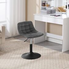 Dressing Stool Velvet Makeup Seat Breakfast Dining Chair Adjustable Gas Lift