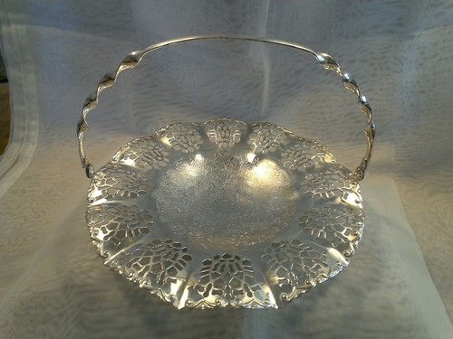 Chrome cake stand