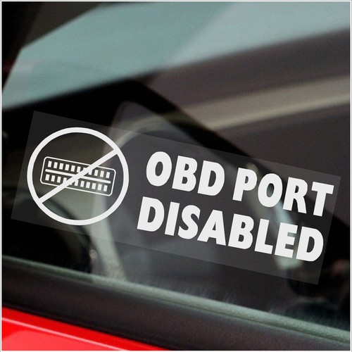 Stickers obd port disabled - stickers,