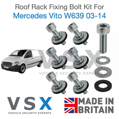 Roof rack fitting bolt kit - roof,