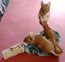 Pair Of Mice On Corkscrew &