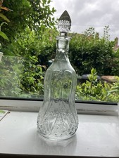 Vintage Cut Glass Decanter REG