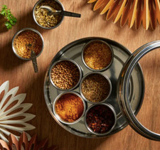 World Gourmet Masala Dabba with Spices Indian Cooking