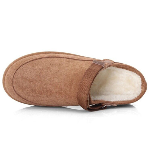 Tan faux suede and fur - tan,