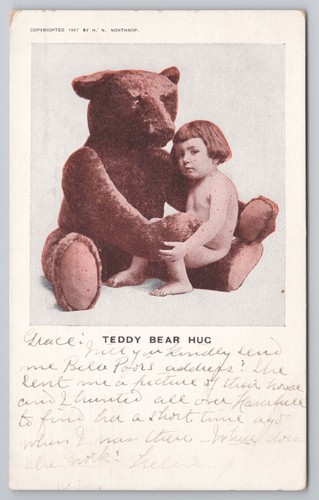 1907 teddy bear - teddy, hug