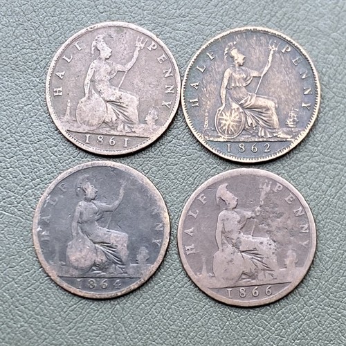Victoria half pennies 1861 - victoria,