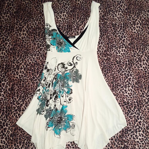 Jane norman white - white, teal