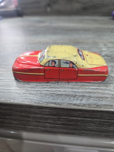 Vintage tin plate - tin, friction
