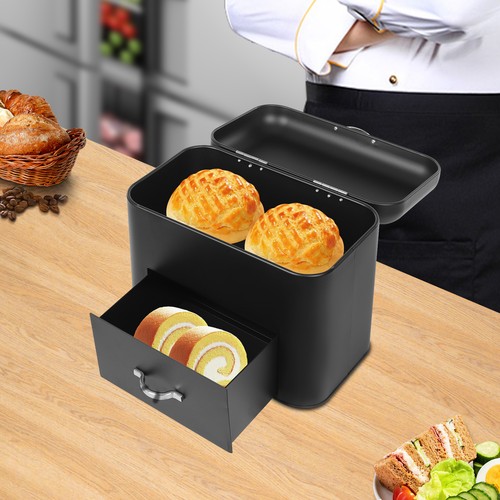 Tier bread box - bread, retro
