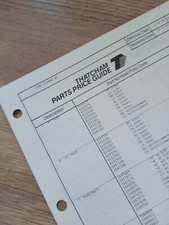 FORD SIERRA 1987 PART NUMBER PARTS PRICE GUIDE THATCHAM