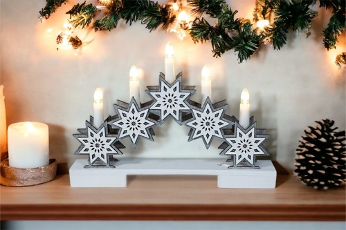Christmas candle arch - christmas,