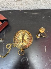 Antique Brass Compass Sundial