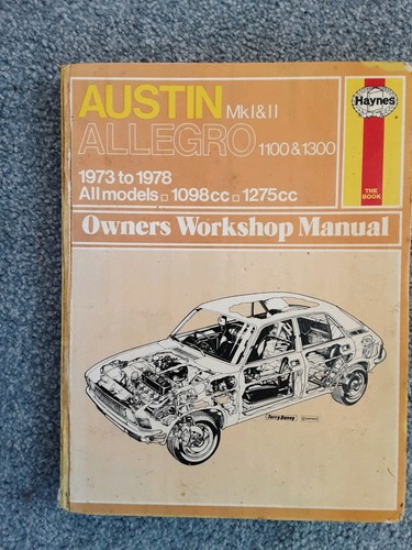 Haynes austin allegro workshop - allegro,