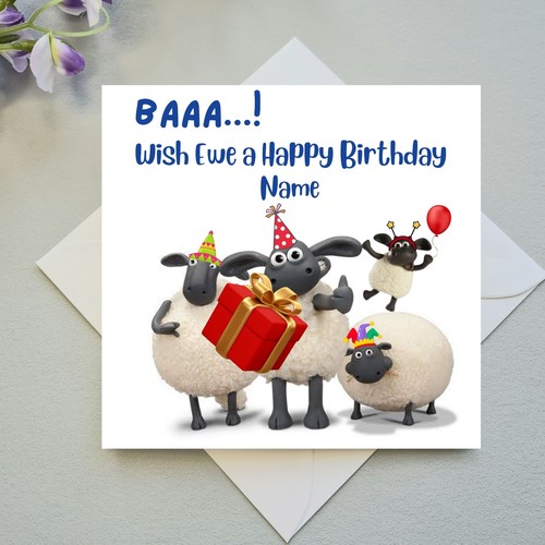 Shaun the sheep birthday - shaun, card