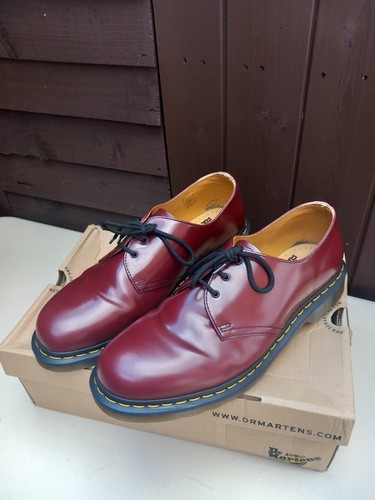 Martens men red - martens, leather