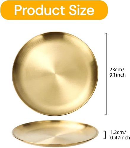 Gold serving tray stainless - serving,