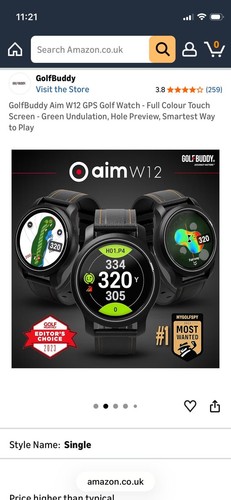 Golfbuddy aim w12 - golfbuddy, golf