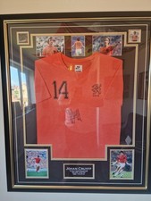 Johan Cruyff Handsigned Shirt framed with COA
