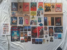 LARGE COLLECTION OF VICE PRESS FLYERS, STICKERS, POSTCARDS, BADGES, KEYRINGS ETC